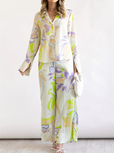 gebloemde tops met broek zomerset
