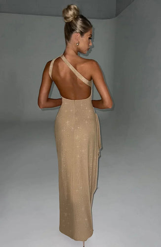 Glitzerndes Maxikleid