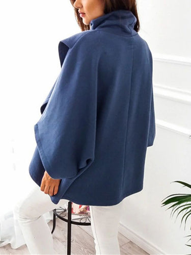 Heidi-Mode | Bequemer locker sitzender Poncho Pullover