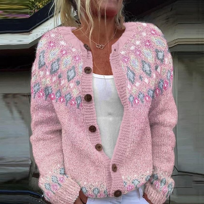 Heidi-Mode | Weiche Pink Frauen Strickpullover