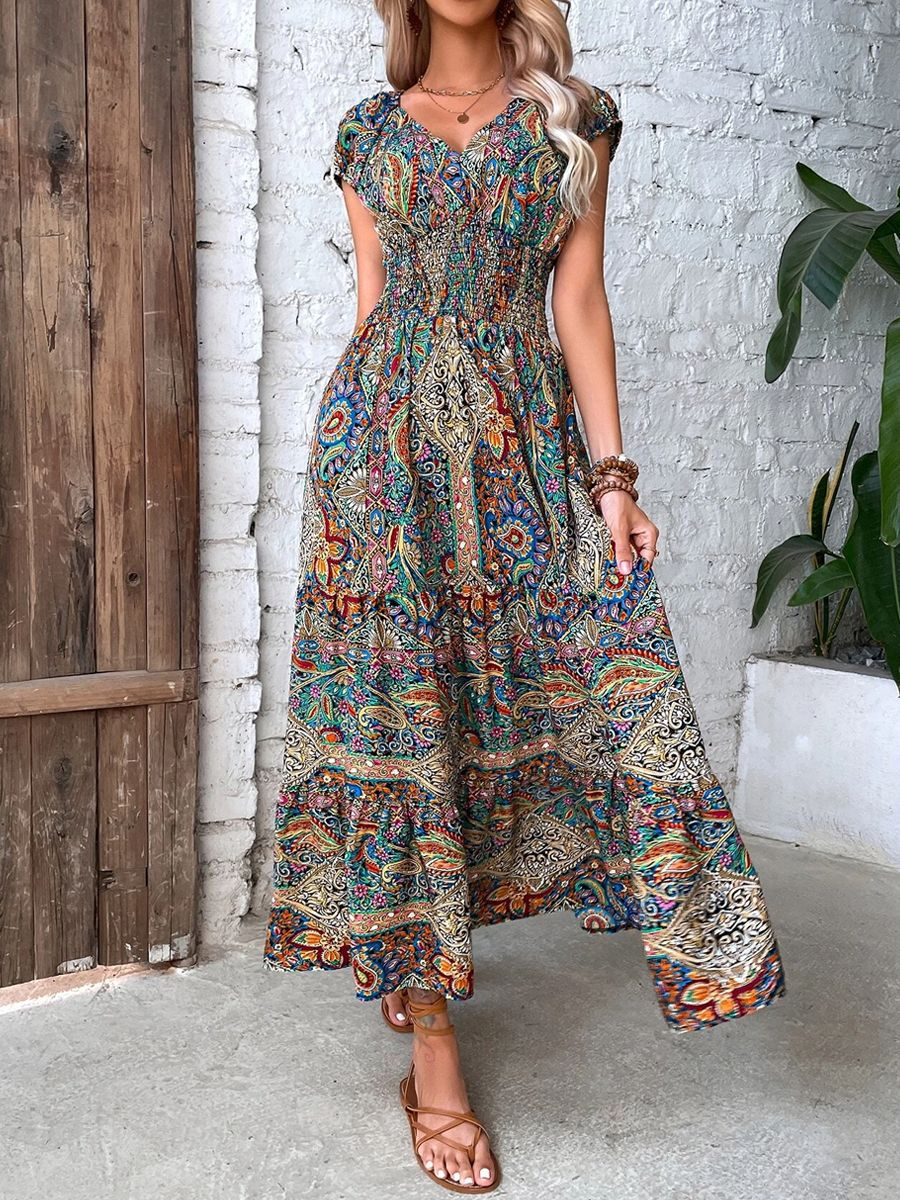 Heidi-Mode | Boho Kleid Im Stilvollen Design