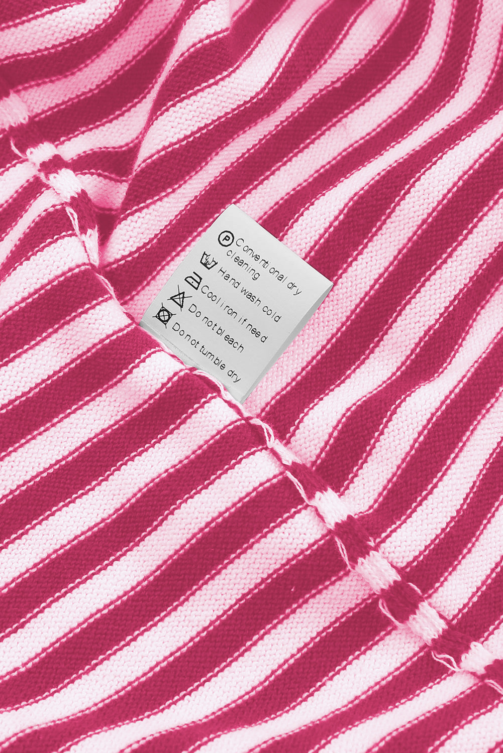 Kontrastfarbig Gestreifter Pullover Mit Überschnittenen Schultern