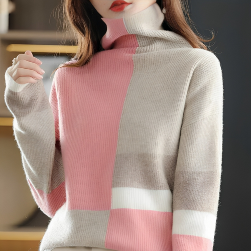 Heidi-Mode | Pullover Sweatshirt Mit Rollkragen Für Damen