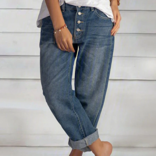 Heidi-Mode | Damen Baggy Jeans Blau