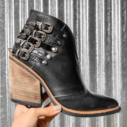 Heidi-Mode | Damen Blockabsätze Boots