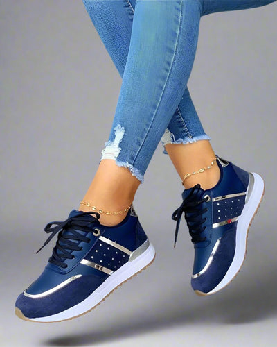 Heidi-Mode | Sneakers Regular Fit Glitzer Finish Perfekt für Besondere Anlässe
