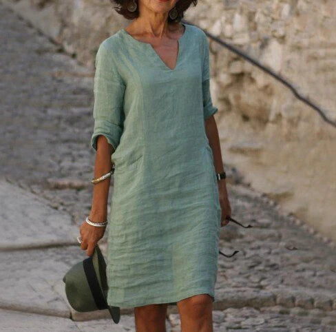 Lässiges Midi-Kleid