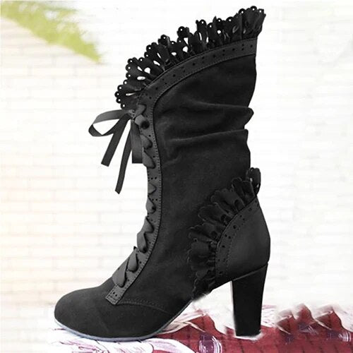 Heidi-Mode - stiefel mit hohem Absatz