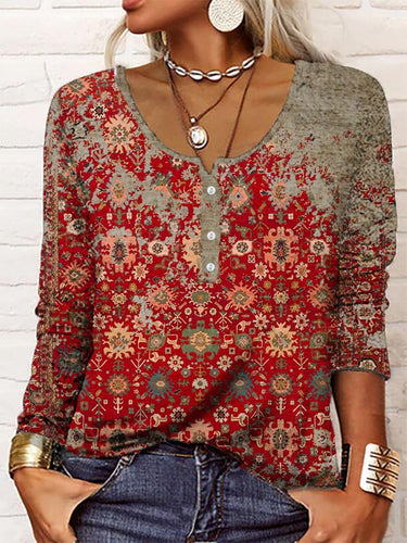 Elegante Pullover mit Aztekenmuster