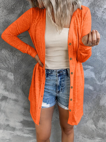 Heidi-Mode | Leichte Sommer Strickjacke Damen mit Knöpfen