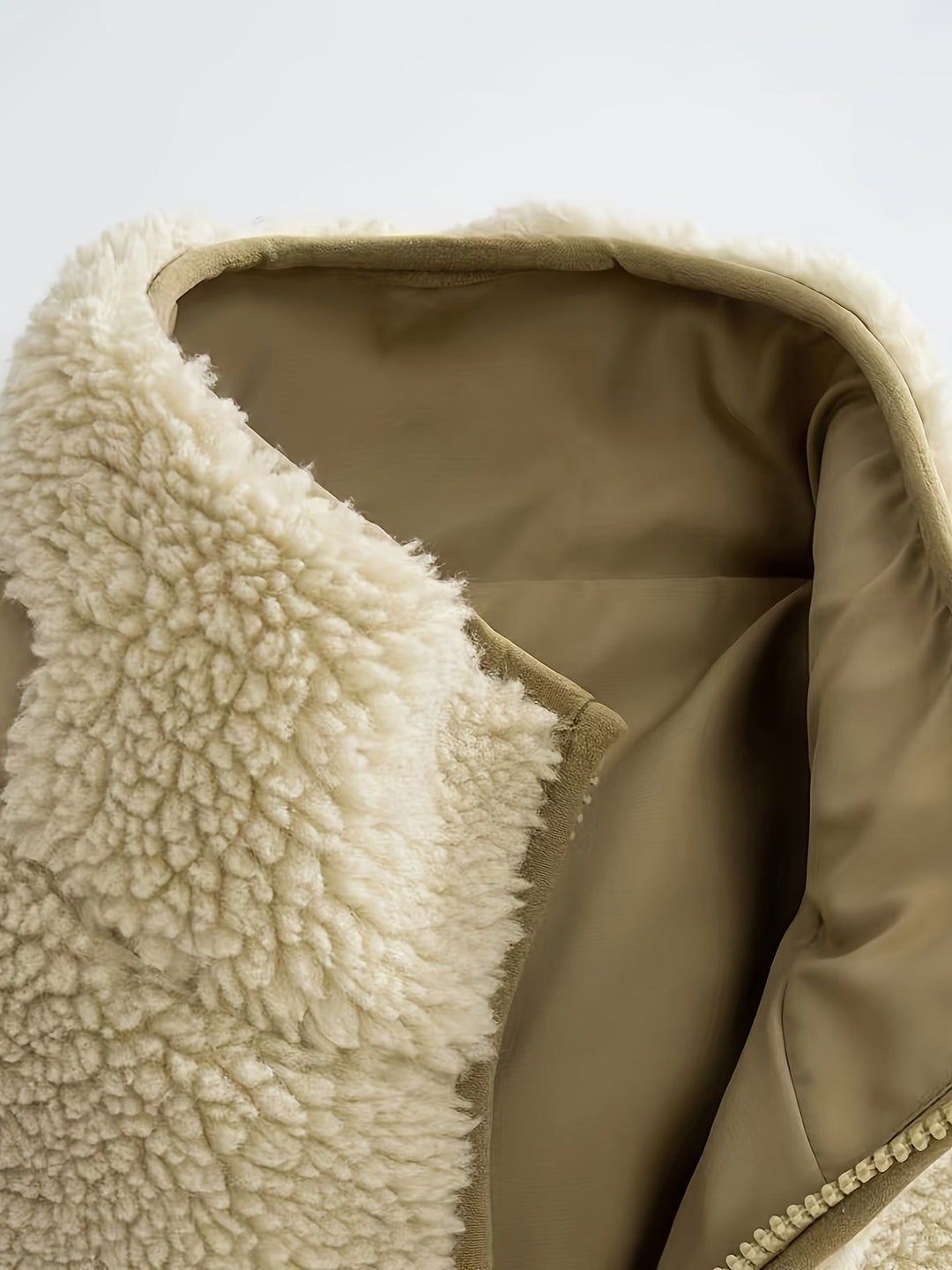 Heidi-Mode | Hoher Hals Winter Teddyjacke