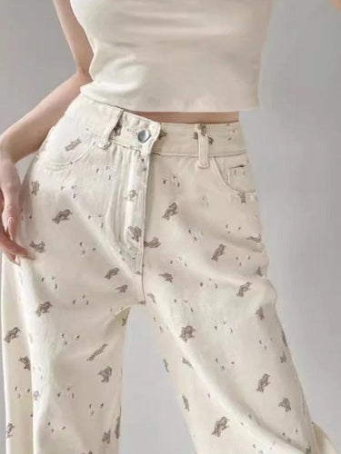 Heidi-Mode | Hoch Taillierte Lockere Lässige Boyfriendjeans