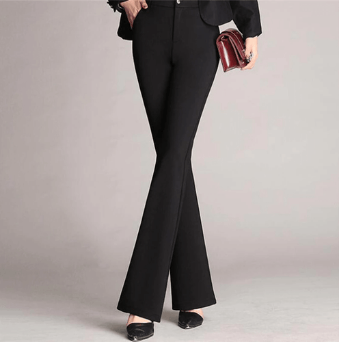 Heidi-Mode | Taillierte Flared Slim-Fit Hose