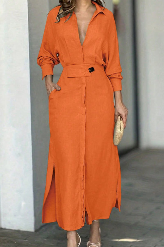 Klassisches kleid in Maxilänge