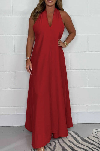 Heidi-Mode | Damen Halfter Abendkleid Ärmellos