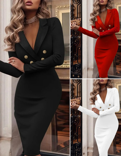 Heidi-Mode | Langarm Partykleid Midi