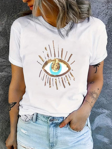 Heidi-Mode | T-Shirt mit Augen Druck