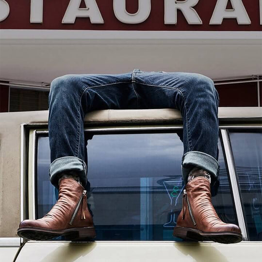 Heidi-Mode Lässige stiefel für Herren