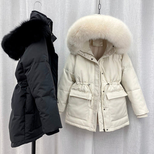 Heidi-Mode | Winterparka Mit Fellkapuze Für Damen Perfekt Für Outdoor Aktivitäten
