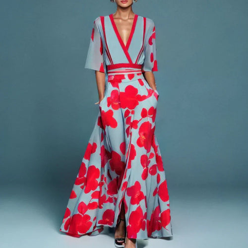 Heidi-Mode | Elegantes Maxikleid mit Blumenmuster