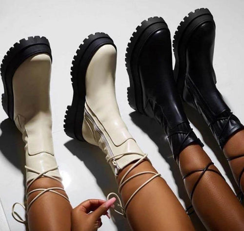 Lässige rutschfeste stiefel