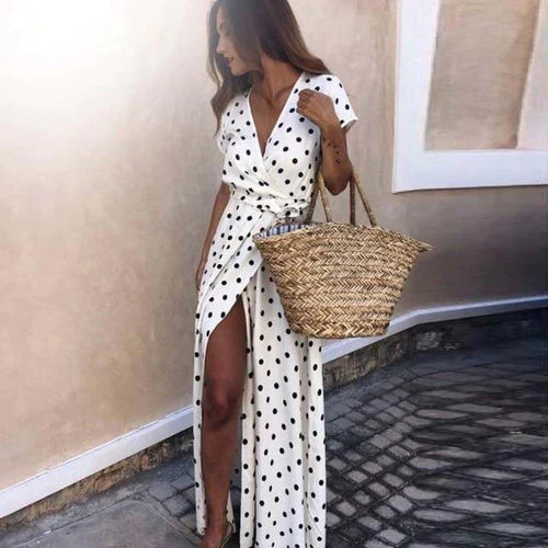 Heidi-Mode | Langes Kleid mit Schlitz