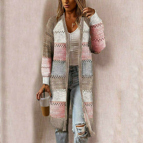 Heidi-Mode | Damen Strickcardigan Lang