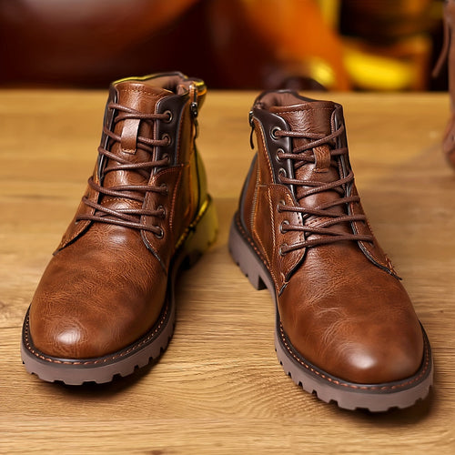 Heidi-Mode – Klassische Herbst Stiefel mit Reißverschluss für Männer