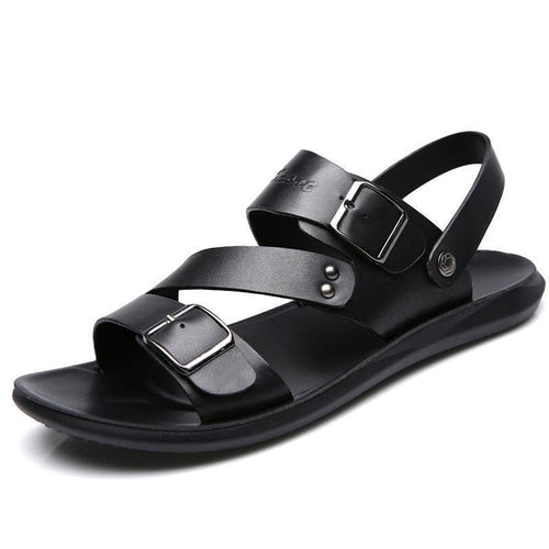 Heidi-Mode | Entspannte Leder Strandsandalen