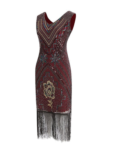 Heidi-Mode | Gatsby Kleid Rote Blumen
