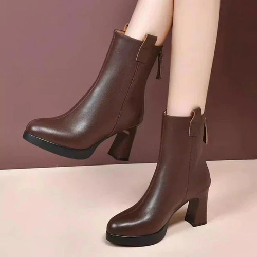 Heidi-Mode | Elegante Stiefel mit Höhen Absätzen und Spitzem Zeh