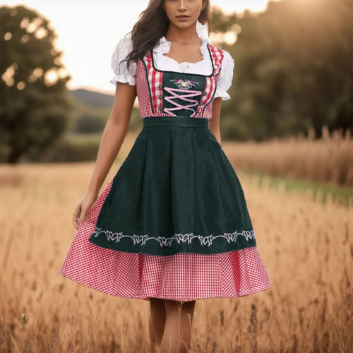 Heidi-Mode | Karierte Oktoberfest Dirndl