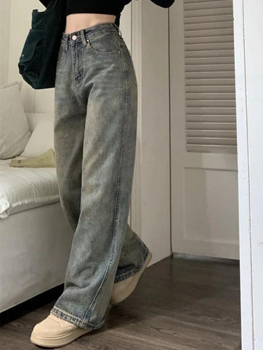 Heidi-Mode | Gewaschene Distressed High Rise Boyfriend Jeans