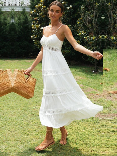 Maxi Strandjurk Met Spaghetti Bandjes