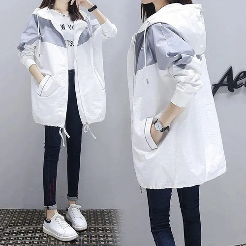 Heidi-Mode | Manteau Long À Capuche Léger Pour Femmes