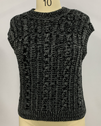 Heidi-Mode | Damen Langes Ärmelloses Pullover-Westen