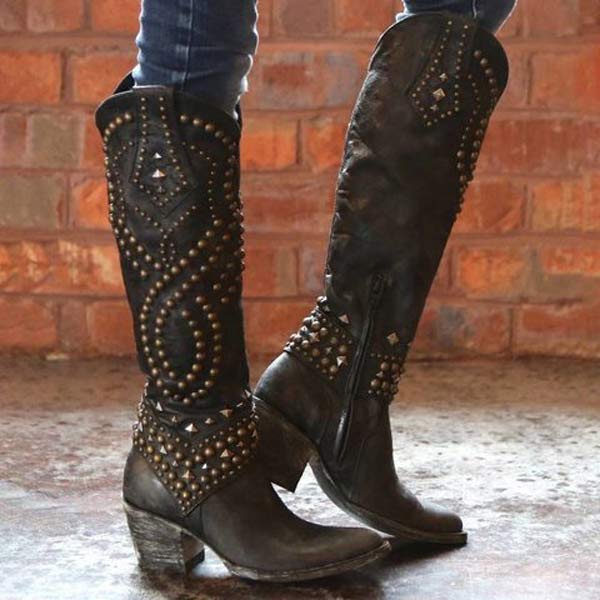 Heidi-Mode | Cowboystiefel mit Absätzen