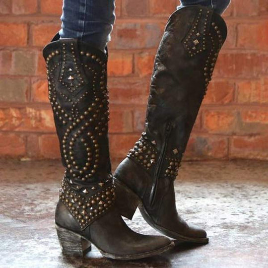 Heidi-Mode | Cowboystiefel mit Absätzen
