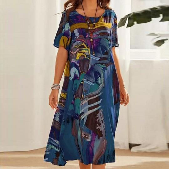 Heidi-Mode | Lässiges Plus-Size Bindekleid