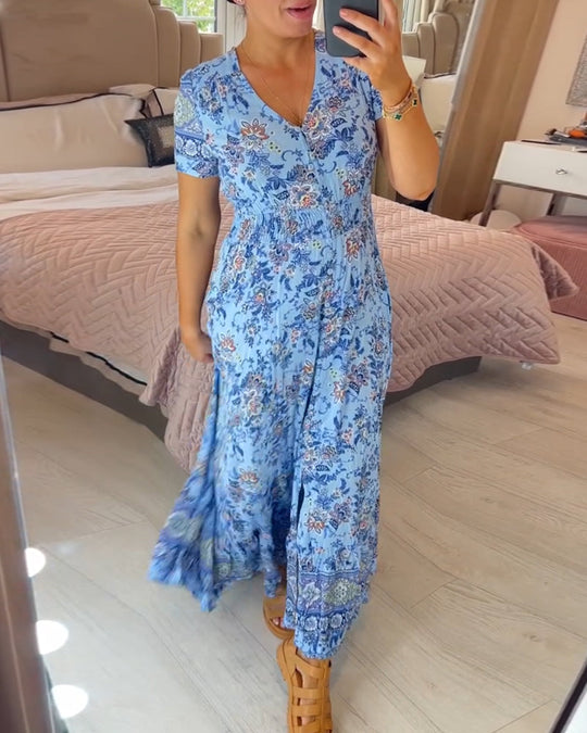 Comfy jurk met bloemenprint