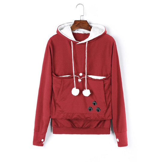 Heidi-Mode | Knusse Pet Pocket Hoodie Voor Vrouwen