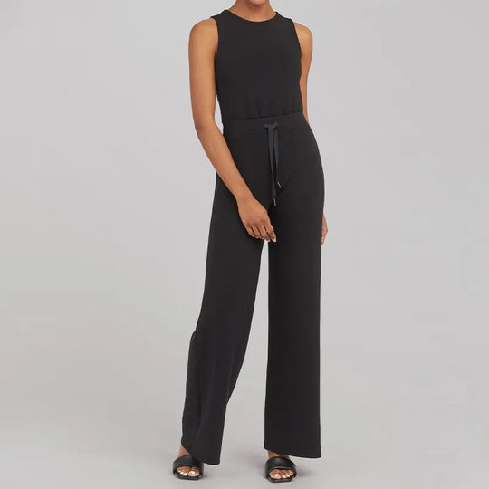 Vielseitige Eleganz Ärmelloser einfarbiger Jumpsuit