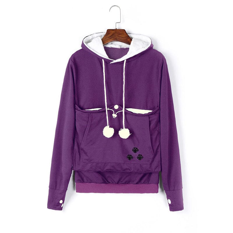 Heidi-Mode | Knusse Pet Pocket Hoodie Voor Vrouwen