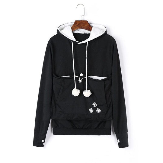 Heidi-Mode | Knusse Pet Pocket Hoodie Voor Vrouwen
