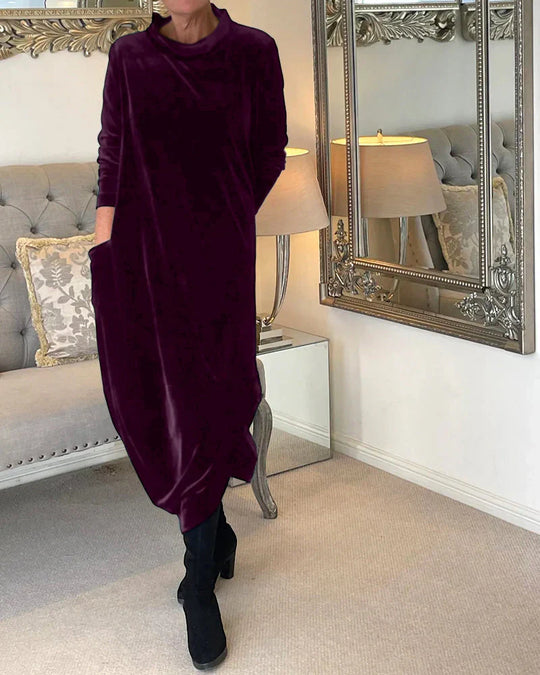 Heidi-Mode | Elegantes Samtkleid für Damen