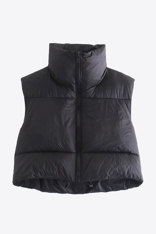 Heidi-Mode | Zip-Up Drawstring Puffer Weste