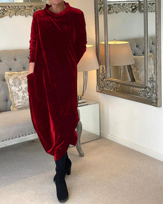 Heidi-Mode | Elegantes Samtkleid für Damen