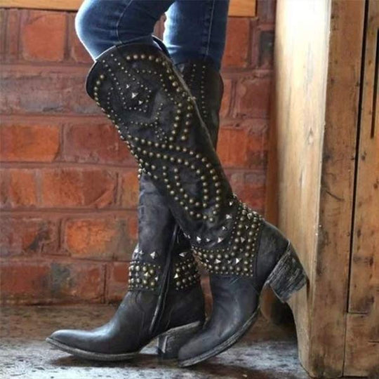 Heidi-Mode | Cowboystiefel mit Absätzen
