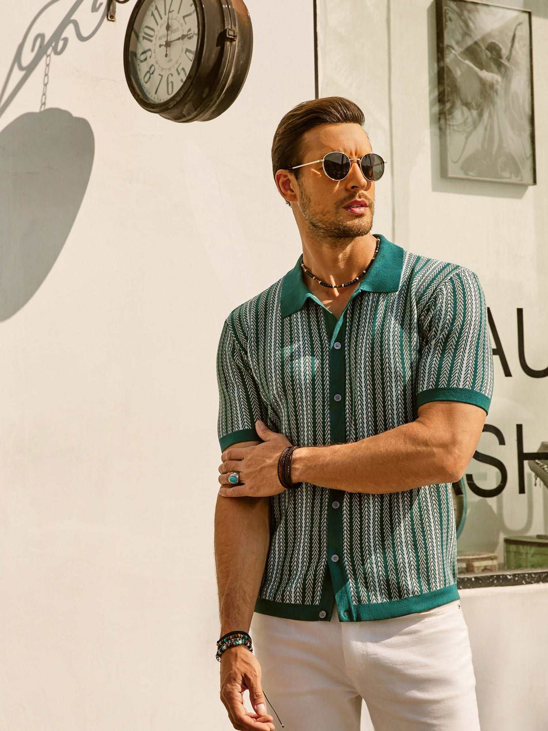 Heidi-Mode | Retro 70S Gestreiftes Vintage Hemd