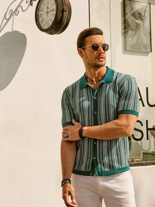 Heidi-Mode | Retro 70S Gestreiftes Vintage Hemd